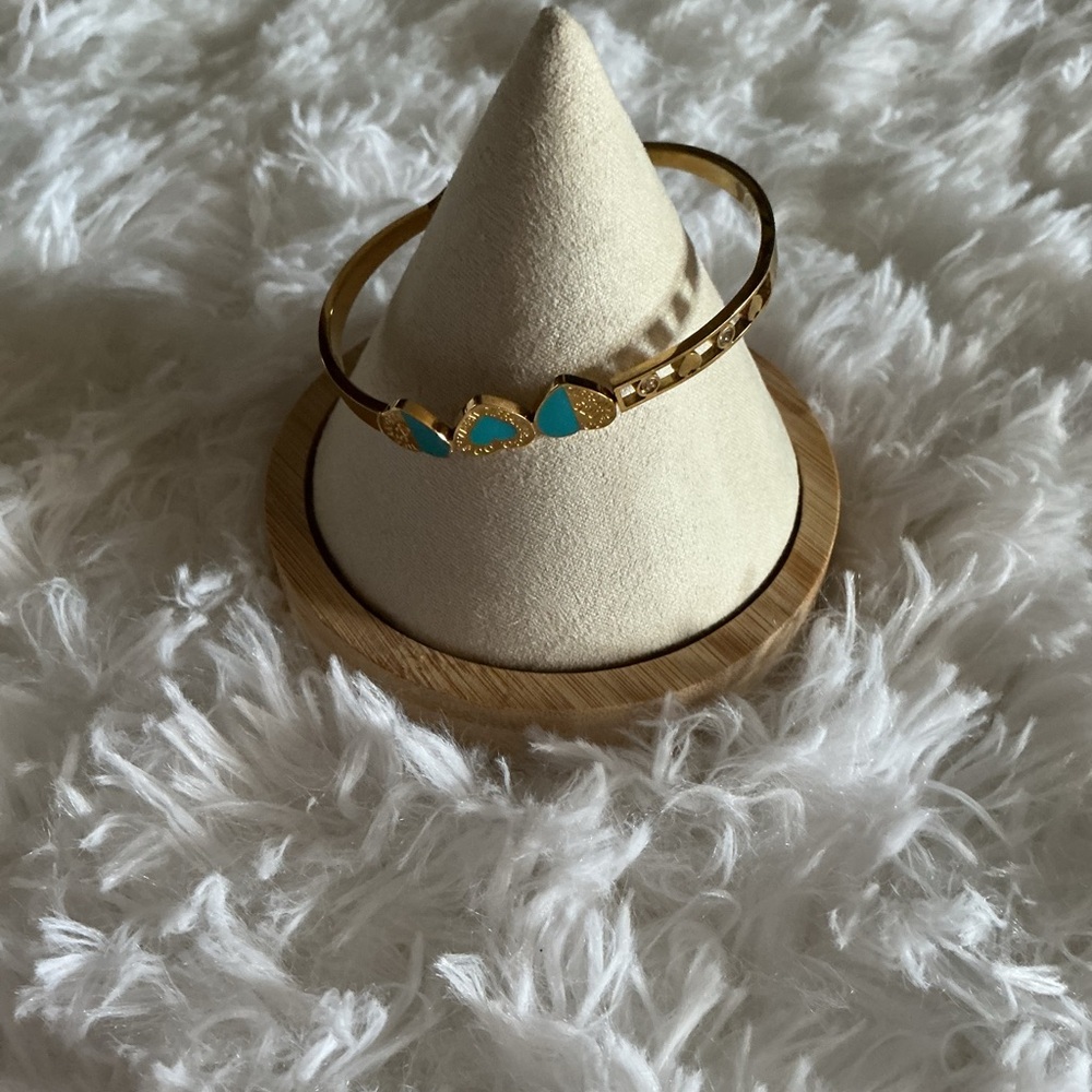 & Other Stories Gold Bracelet with Blue Accents